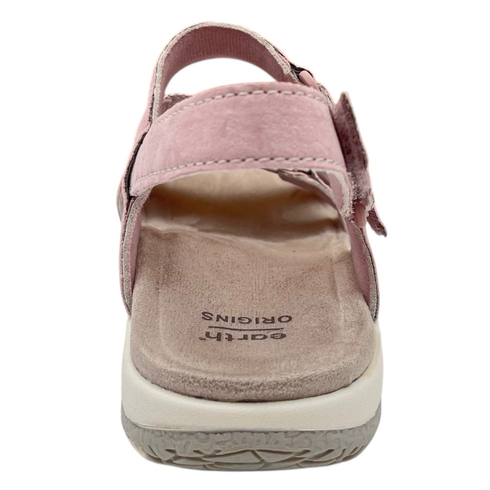 Earth Origins Womens Savoy Slade Adjustable Leather Sandals Sz 8 Wide Light Pink - Picture 9 of 13